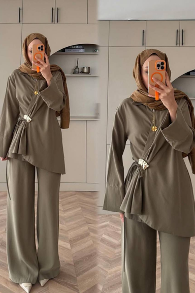 Yandan Broşlu Model Takım